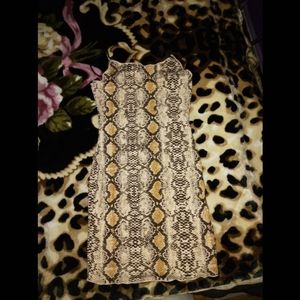 Snakeskin cami dress